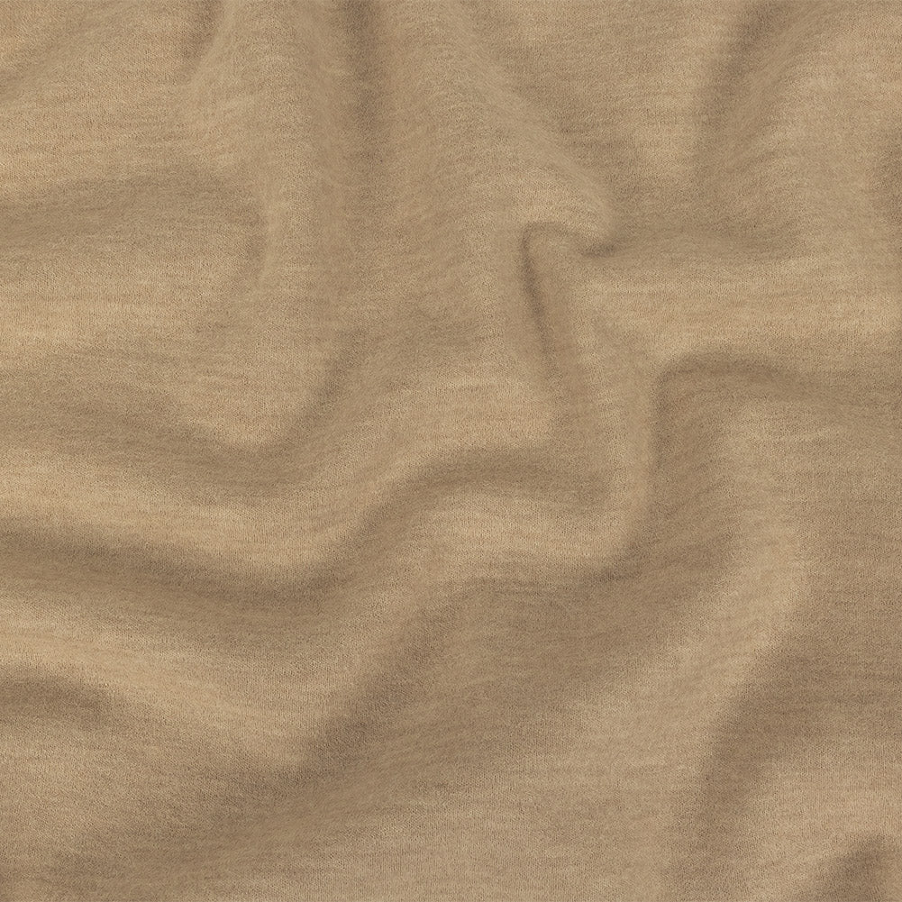 Heathered Doeskin and Angora Brushed Wool Knit Heathered Doeskin and Angora Brushed Wool Knit