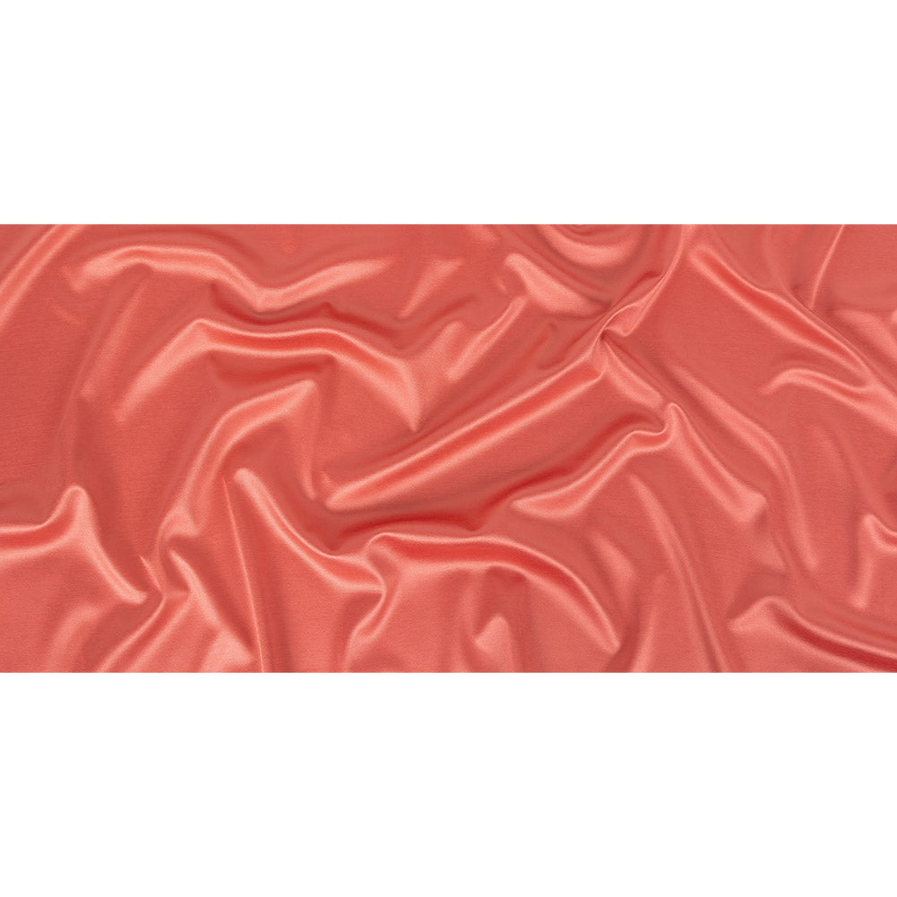 Coral Satin-Faced Interlock Double Knit Full Coral Satin-Faced Interlock Double Knit Full