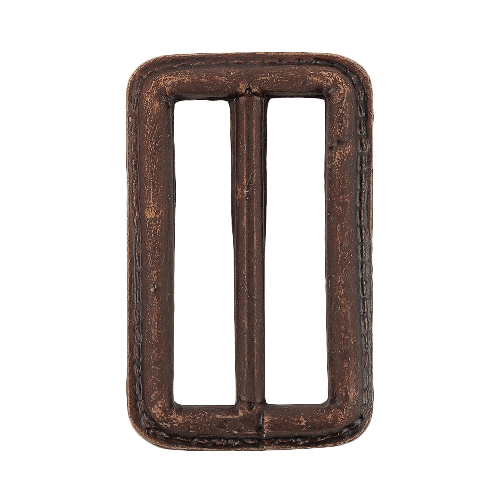 Italian Saddle Faux Leather Slider - 2.5" L x 1.5" W Italian Saddle Faux Leather Slider - 2.5" L x 1.5" W