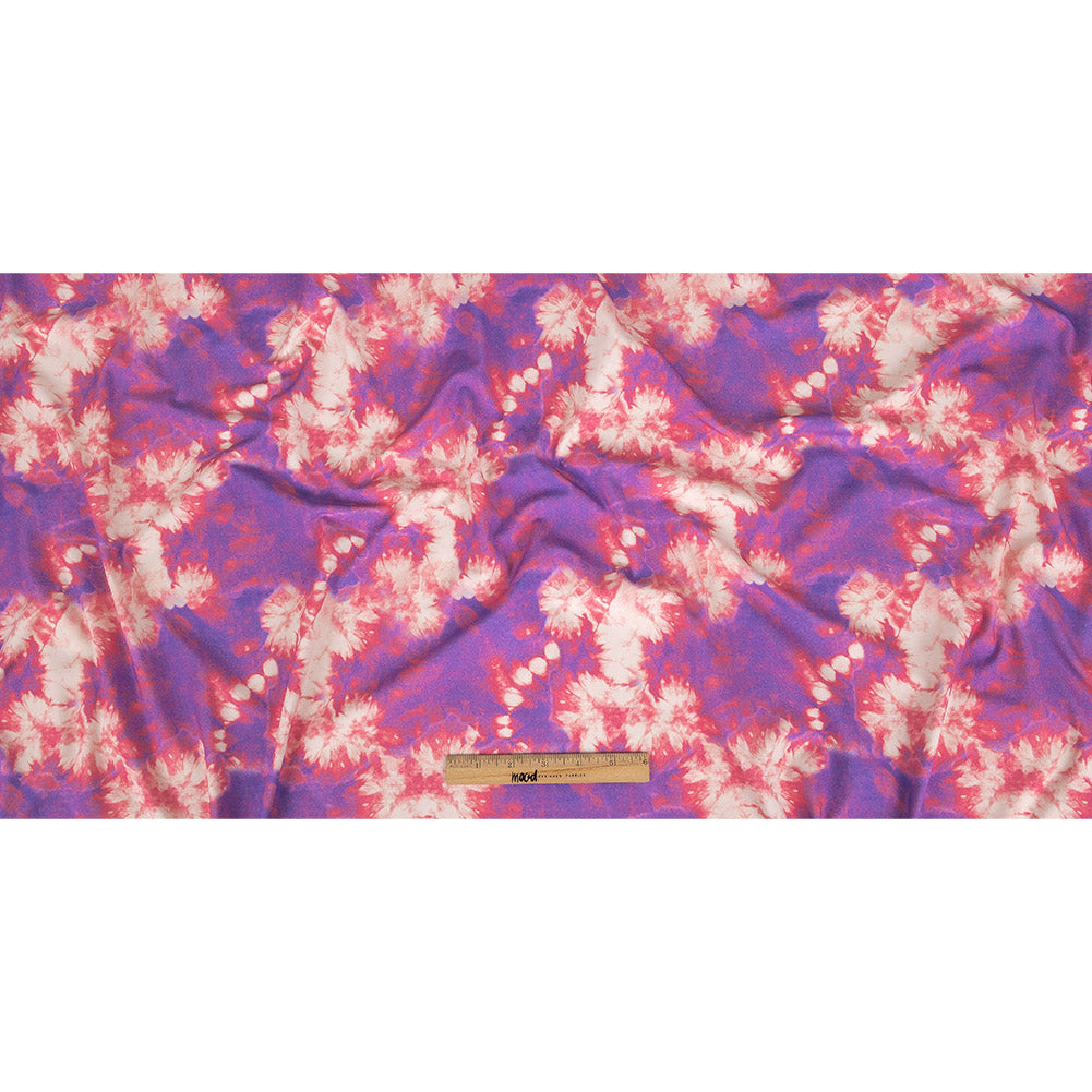 Pink and Purple Tie Dye Caye UV Protective Compression Swimwear Tricot with Aloe Vera Microcapsules - Full Pink and Purple Tie Dye Caye UV Protective Compression Swimwear Tricot with Aloe Vera Microcapsules - Full