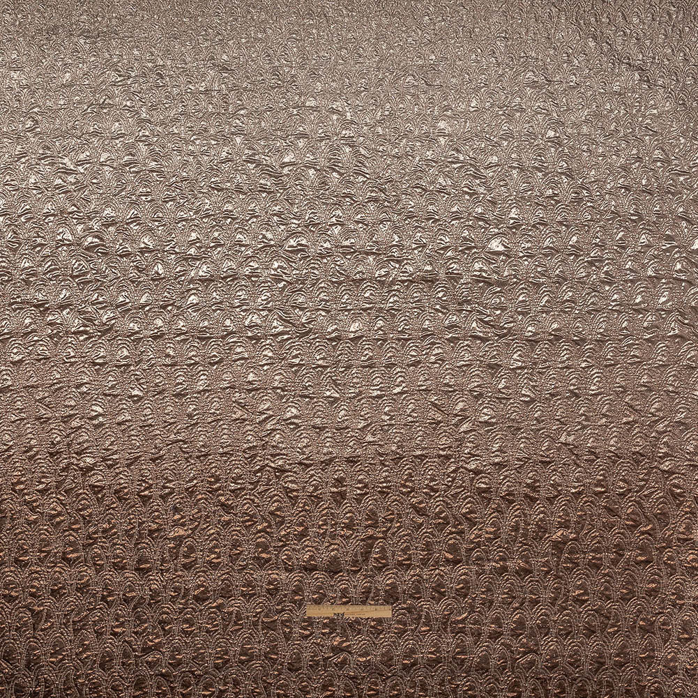 Mood Exclusive Metallic Rose Gold and Silver Feathers Ombre Luxury Brocade Panel Full Mood Exclusive Metallic Rose Gold and Silver Feathers Ombre Luxury Brocade Panel Full