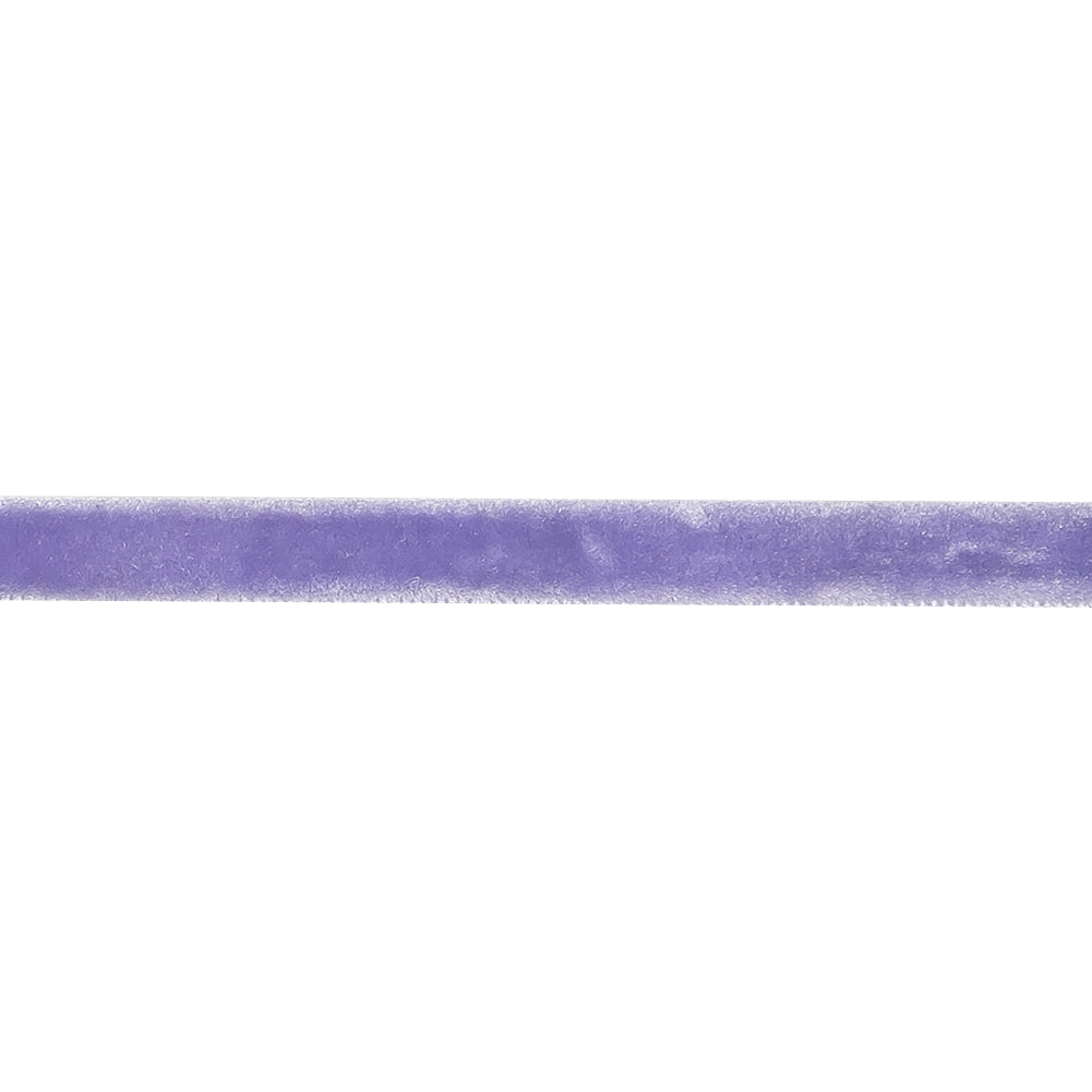 Lilac Single Face Velvet Ribbon - 0.3125" Detail Lilac Single Face Velvet Ribbon - 0.3125" Detail