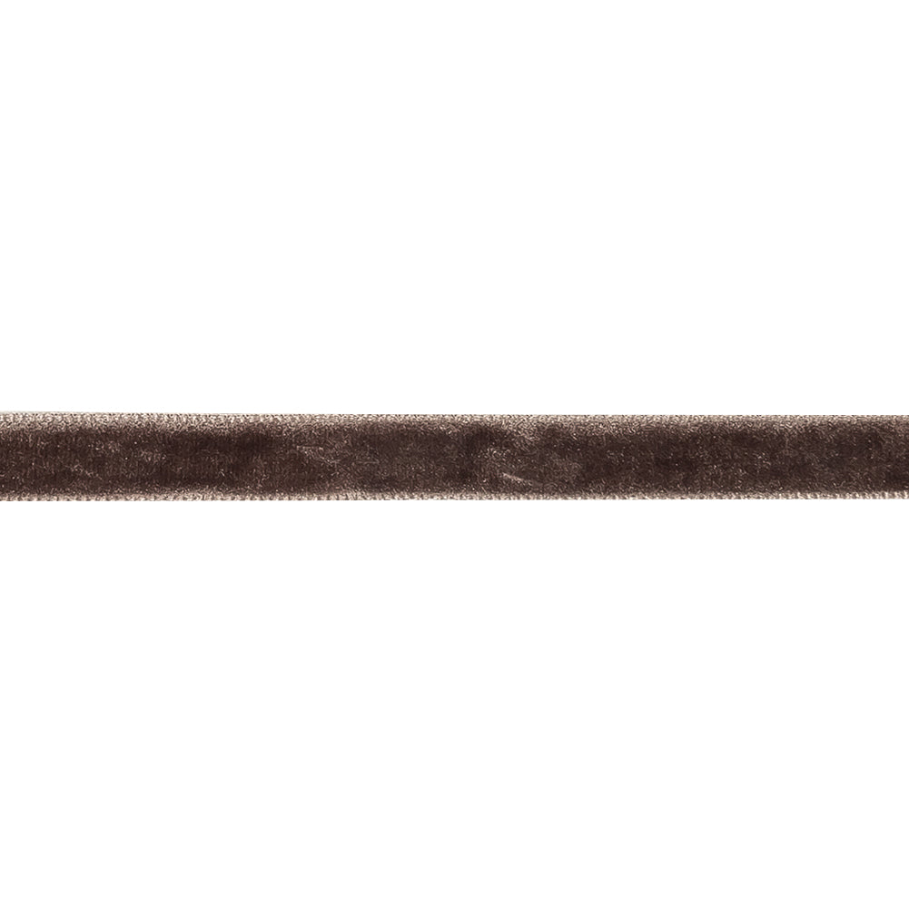 Iron Gray Single Face Velvet Ribbon - 0.3125" Detail Iron Gray Single Face Velvet Ribbon - 0.3125" Detail