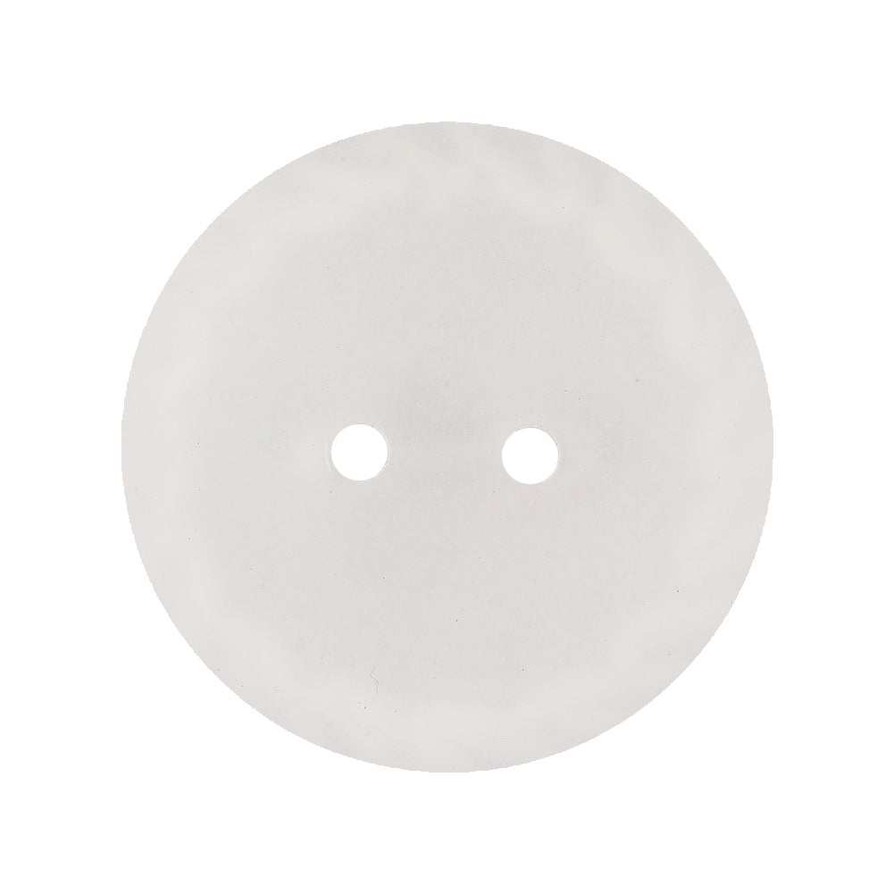 Translucent Frosted Glass-like Button with Star White Etched Rim - 44L/28mm Detail Translucent Frosted Glass-like Button with Star White Etched Rim - 44L/28mm Detail