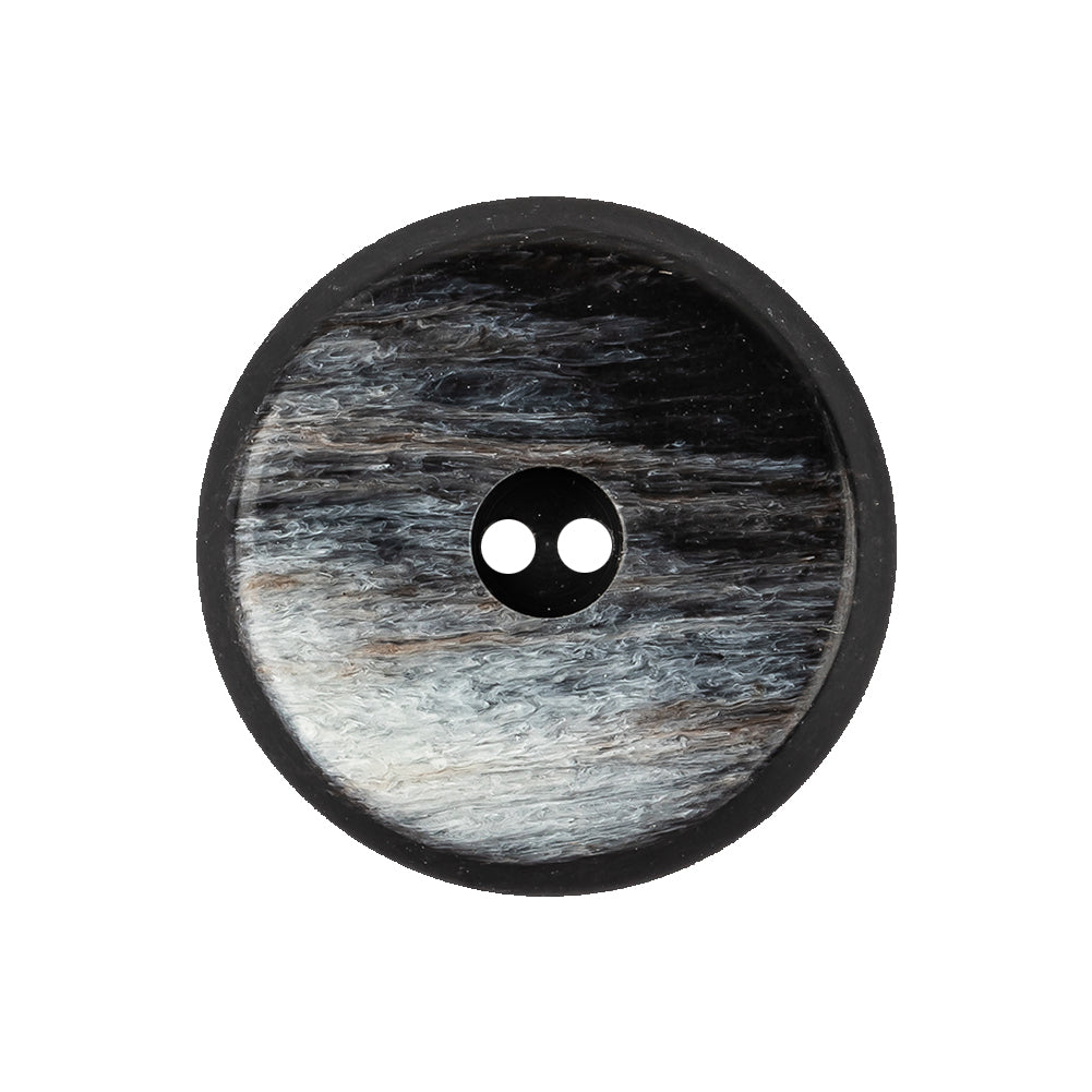 Italian Light and Dark Gray Zebra Swirls Beveled Edge 2-Hole Plastic Button - 40L/25.5mm Italian Light and Dark Gray Zebra Swirls Beveled Edge 2-Hole Plastic Button - 40L/25.5mm