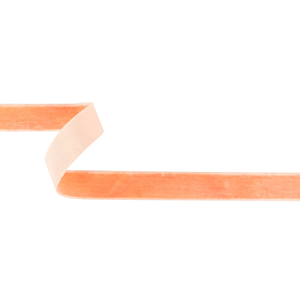 Coral Sands Single Face Velvet Ribbon - 0.75" Coral Sands Single Face Velvet Ribbon - 0.75"