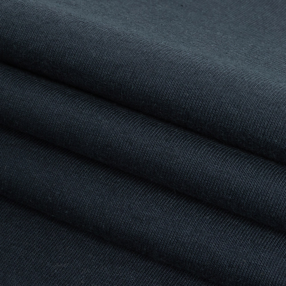 Tubular Cotton Jersey - Navy Folded Tubular Cotton Jersey - Navy Folded
