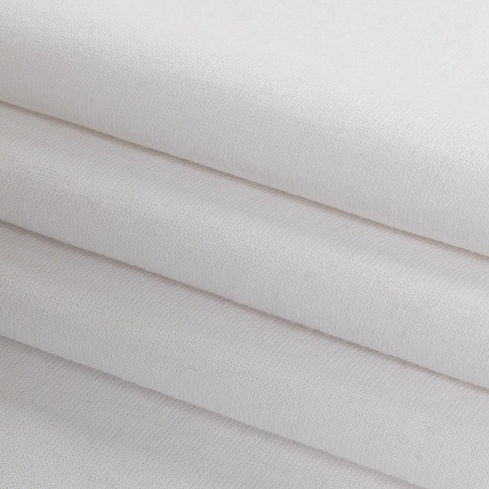 White Tubular Cotton Jersey Folded White Tubular Cotton Jersey Folded