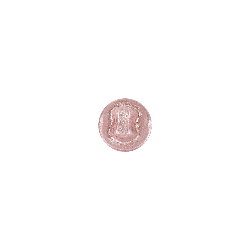 Pearlized Pink Shiny Dome Shaped Shank Back Button - 12L/7.5mm Detail Pearlized Pink Shiny Dome Shaped Shank Back Button - 12L/7.5mm Detail
