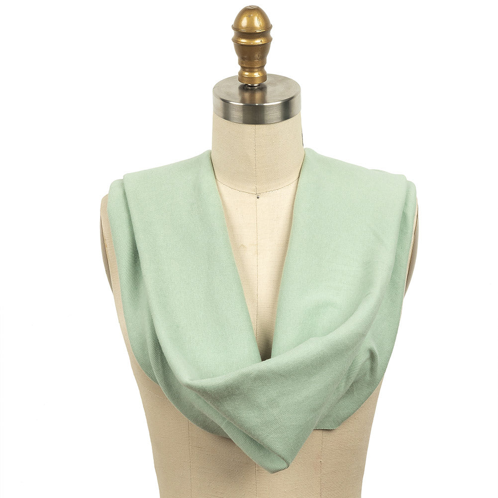 Cotton Tubular 1x1 Rib Knit - Celadon Cotton Tubular 1x1 Rib Knit - Celadon