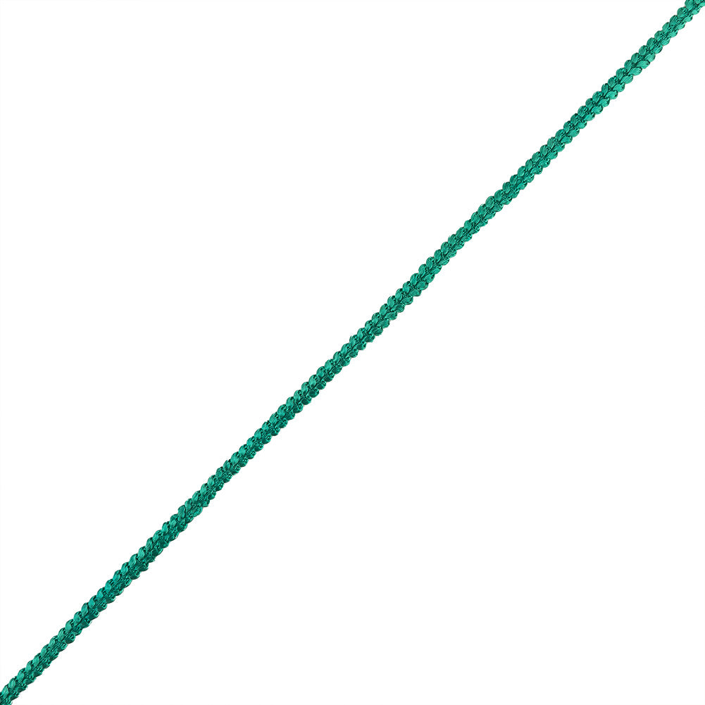 Teal Cotton Blend Braided Trim - 0.25" Teal Cotton Blend Braided Trim - 0.25"