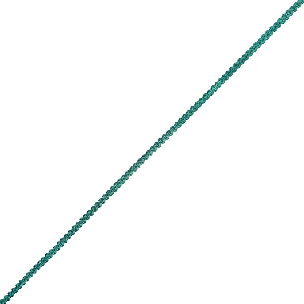 Teal Cotton Blend Braided Trim - 0.1875" Teal Cotton Blend Braided Trim - 0.1875"