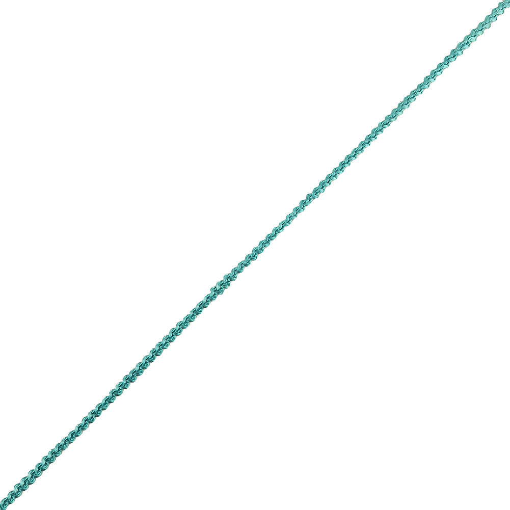 Blue Green Cotton Blend Braided Trim - 0.1875" Blue Green Cotton Blend Braided Trim - 0.1875"