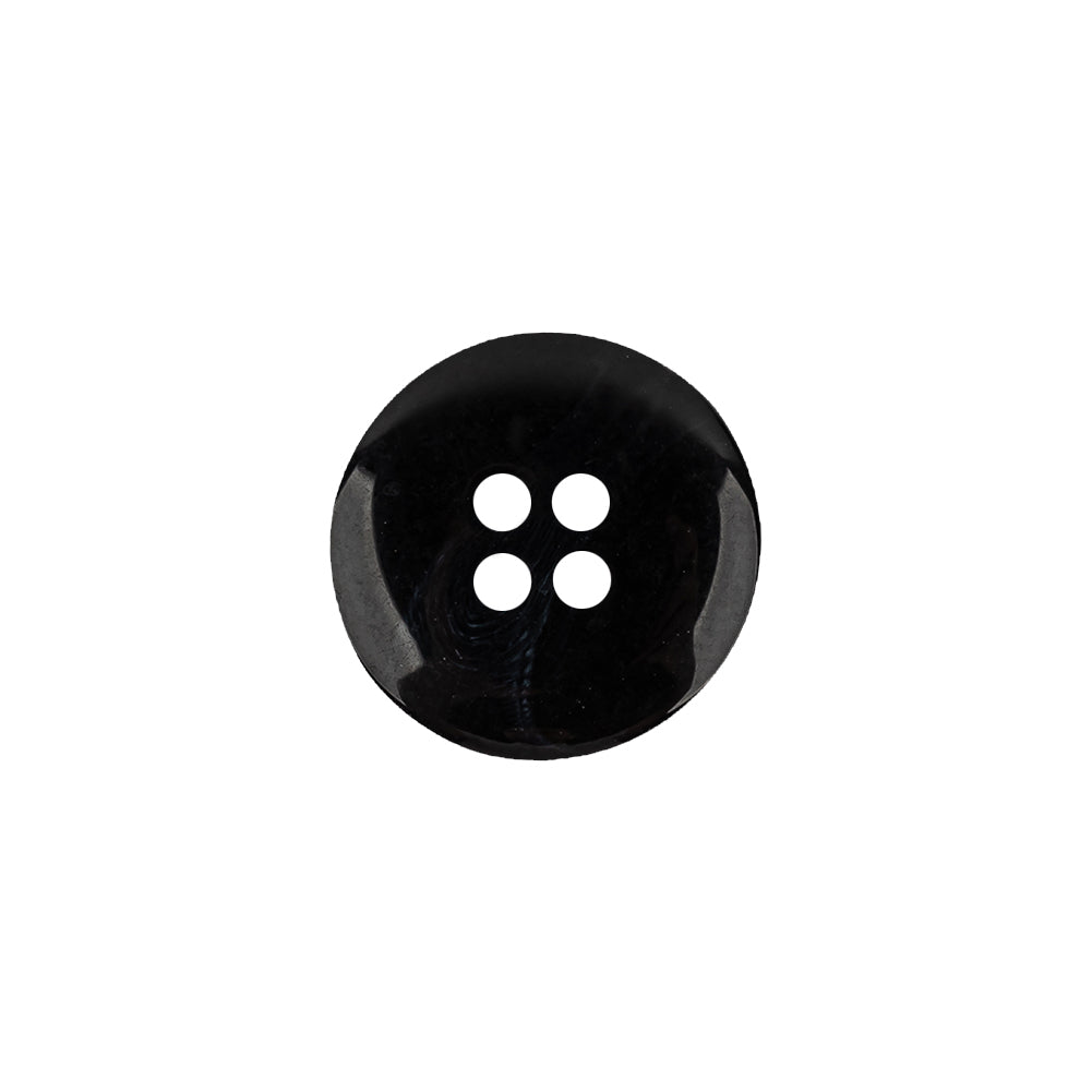 Go to Black Low Convex 4-Hole Plastic Suiting Button - 24L/15mm Detail Go to Black Low Convex 4-Hole Plastic Suiting Button - 24L/15mm Detail