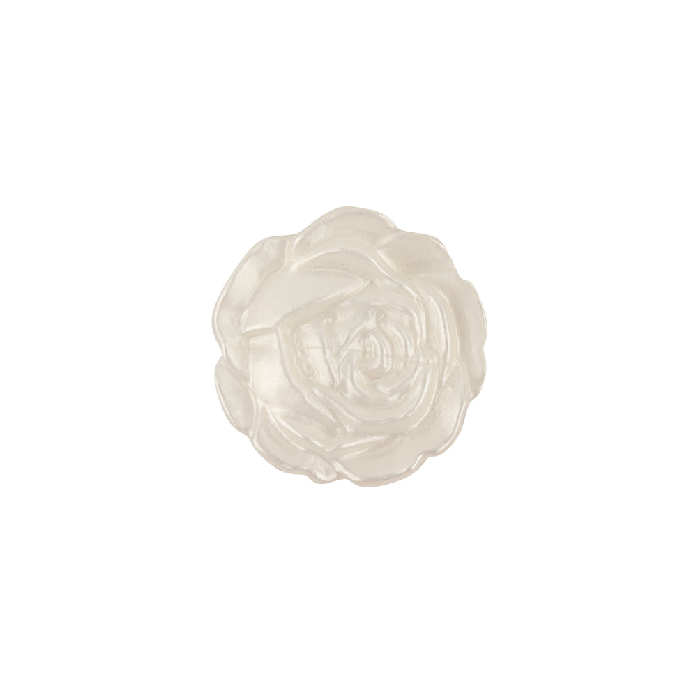 Sugar Swizzle Satin Shank Back Flower Button - 28L/18mm Sugar Swizzle Satin Shank Back Flower Button - 28L/18mm