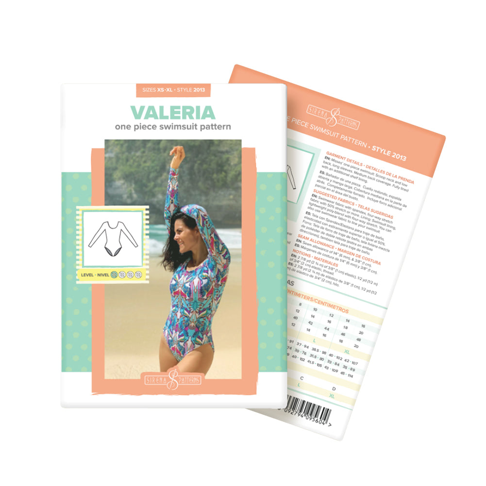 Valeria One Piece Swimsuit Sirena Sewing Pattern Valeria One Piece Swimsuit Sirena Sewing Pattern