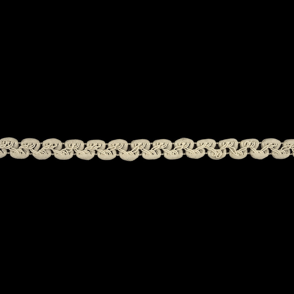 Cannoli Cream Loops and Waves Braided Trim - 0.5" Cannoli Cream Loops and Waves Braided Trim - 0.5"