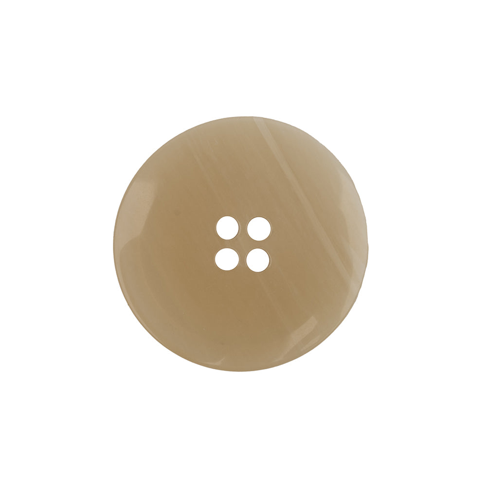 Turtledove and Kelp Striated 4-Hole Plastic Jacket Button - 36L/23mm Detail Turtledove and Kelp Striated 4-Hole Plastic Jacket Button - 36L/23mm Detail