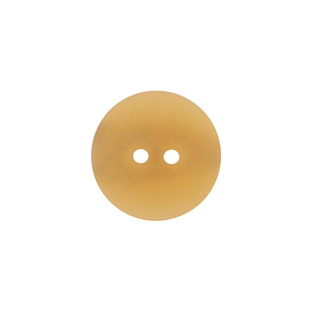 Italian Translucent Harvest Gold 2-Hole Plastic Jacket Button - 28L/18mm Detail Italian Translucent Harvest Gold 2-Hole Plastic Jacket Button - 28L/18mm Detail