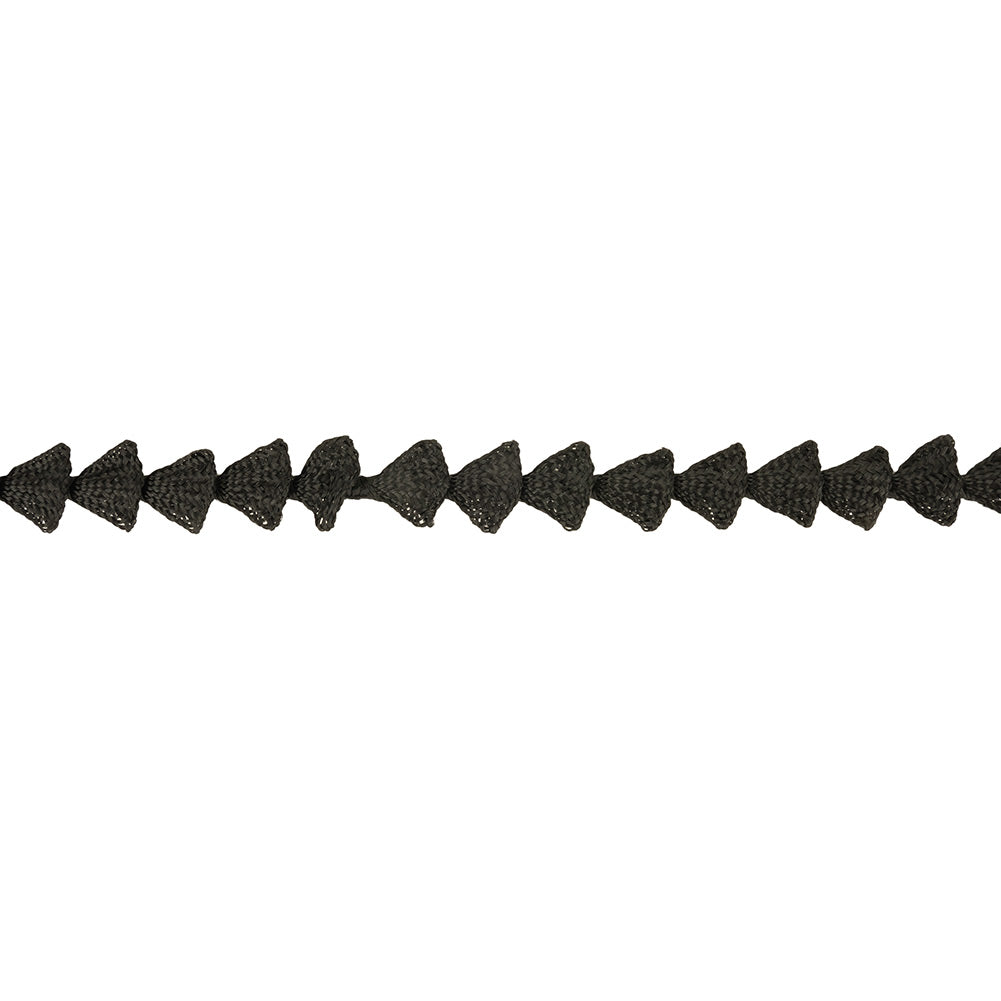 Black Triangles Braided Trim - 0.5" Black Triangles Braided Trim - 0.5"