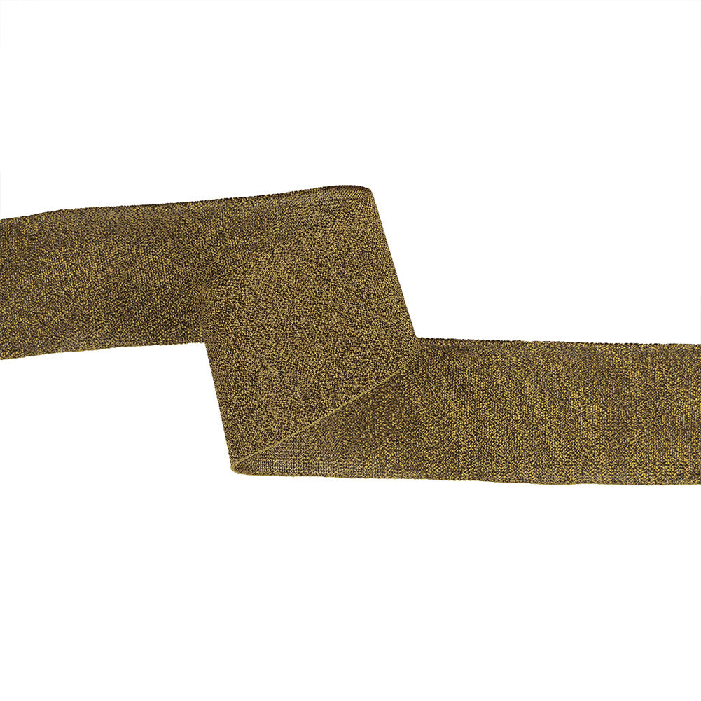 Metallic Gold and Black Crisp Woven Ribbon - 1.375" Metallic Gold and Black Crisp Woven Ribbon - 1.375"