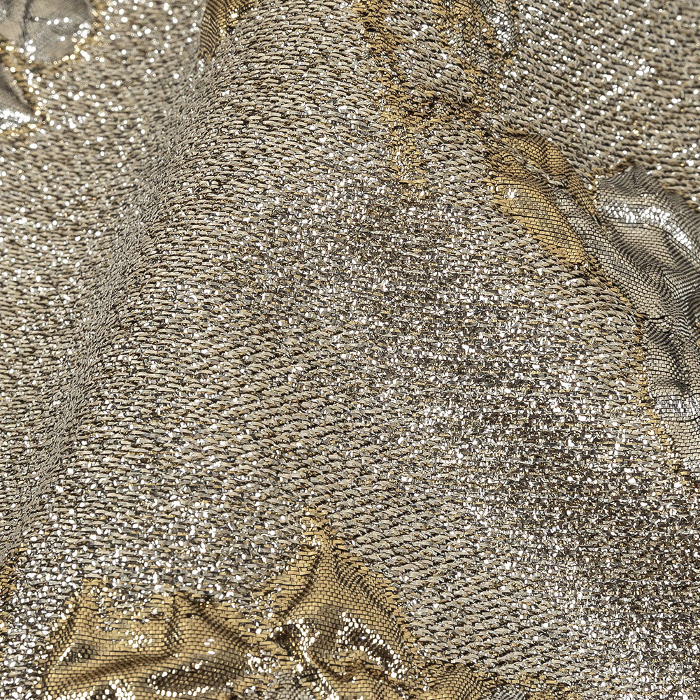 Metallic Silver and Gold Floral Luxury Brocade Detail Metallic Silver and Gold Floral Luxury Brocade Detail
