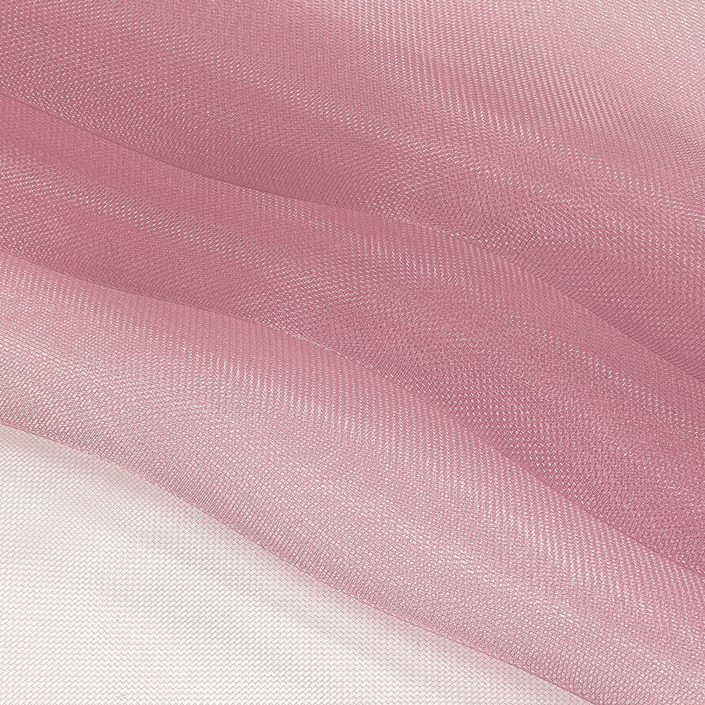 Stiff Mesh-Like Polyester Organza - Pink Lilac - Iris Collection Folded Stiff Mesh-Like Polyester Organza - Pink Lilac - Iris Collection Folded