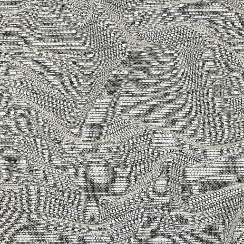 Metallic Silver and White Barcode Stripes Luxe Novelty Mesh Metallic Silver and White Barcode Stripes Luxe Novelty Mesh
