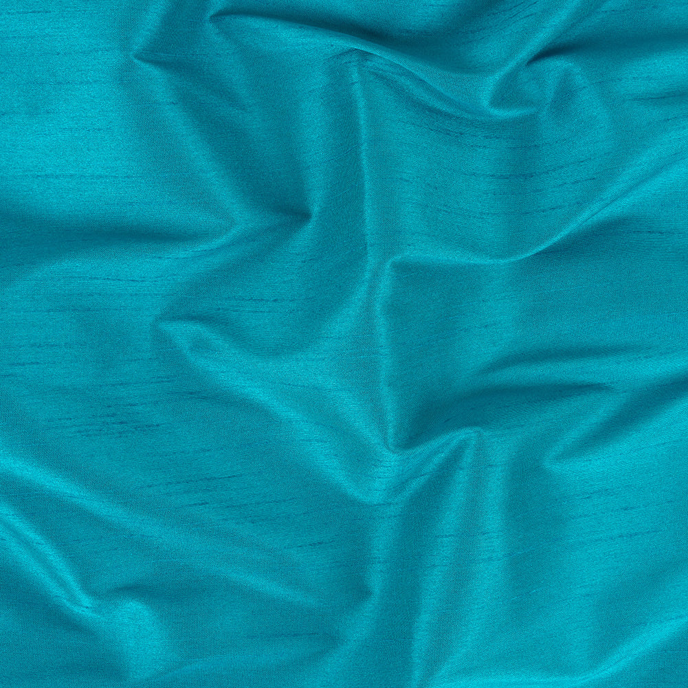 Polyester Shantung - Teal Blue - Eirian Collection Polyester Shantung - Teal Blue - Eirian Collection