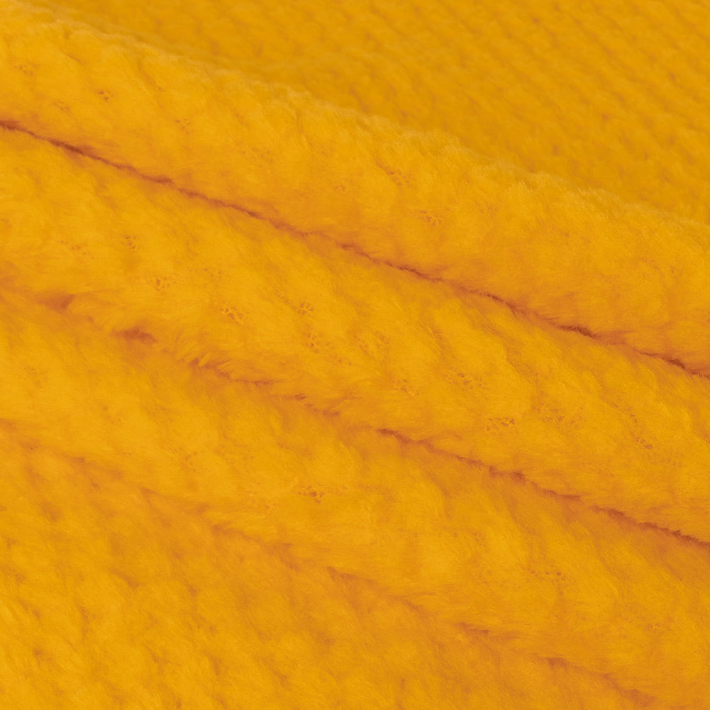 Citrus Plush Polyester Bubble Fleece Folded Citrus Plush Polyester Bubble Fleece Folded