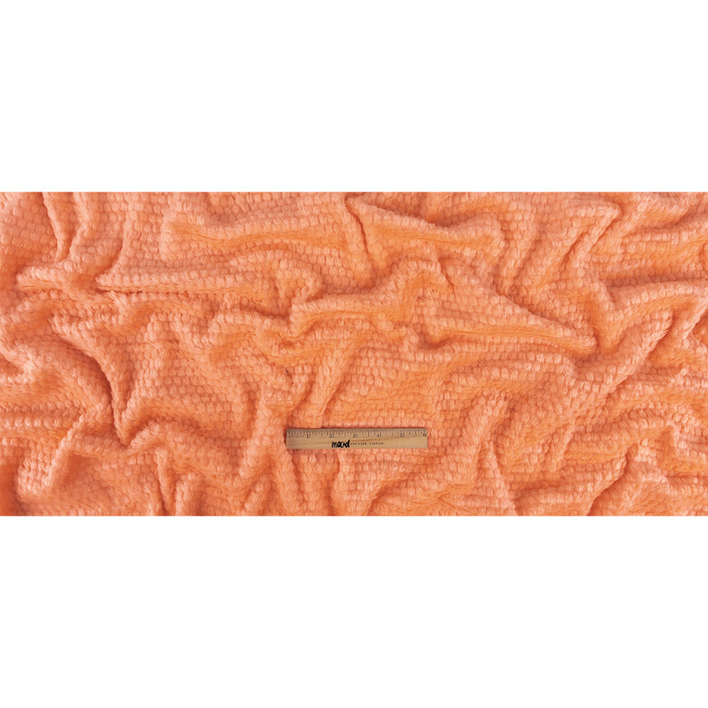 Papaya Punch Plush Polyester Bubble Fleece Full Papaya Punch Plush Polyester Bubble Fleece Full