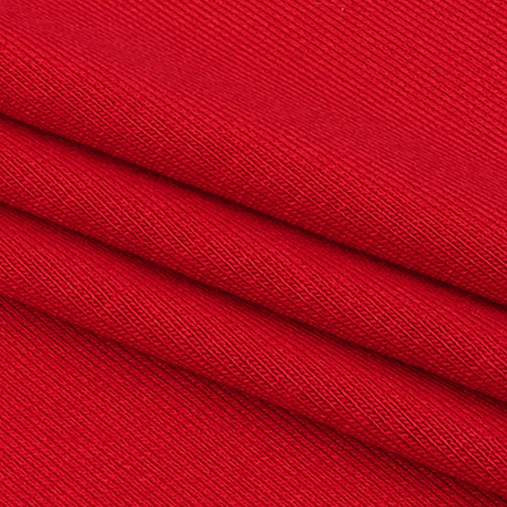 Red Stretch Rayon and Spandex Jersey Folded Red Stretch Rayon and Spandex Jersey Folded