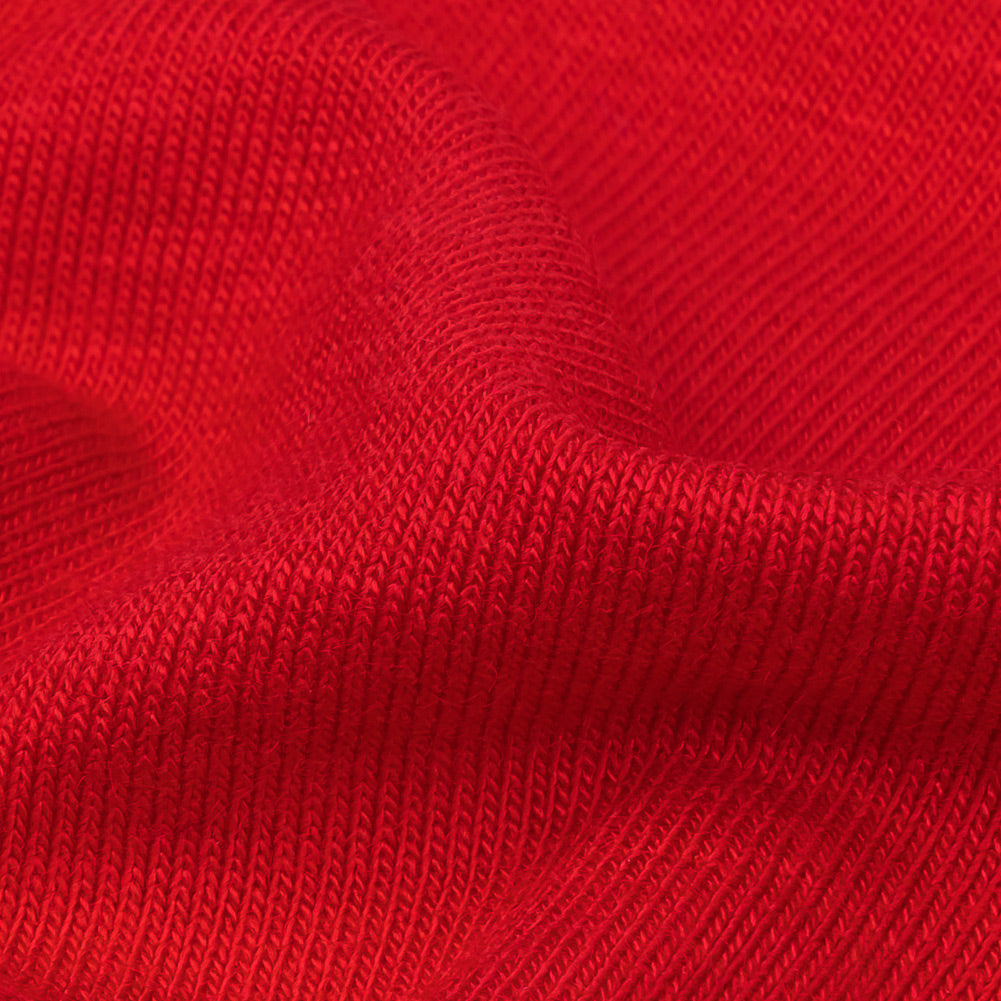 Red Stretch Rayon and Spandex Jersey Detail Red Stretch Rayon and Spandex Jersey Detail