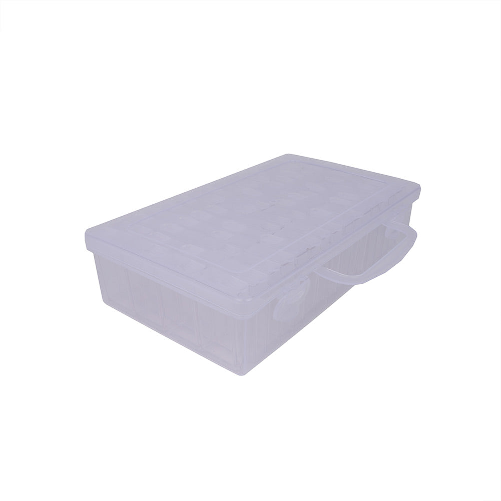 Plastic Organizer with 64 2" Flip Boxes and Labels - 8.5" x 5" Detail Plastic Organizer with 64 2" Flip Boxes and Labels - 8.5" x 5" Detail