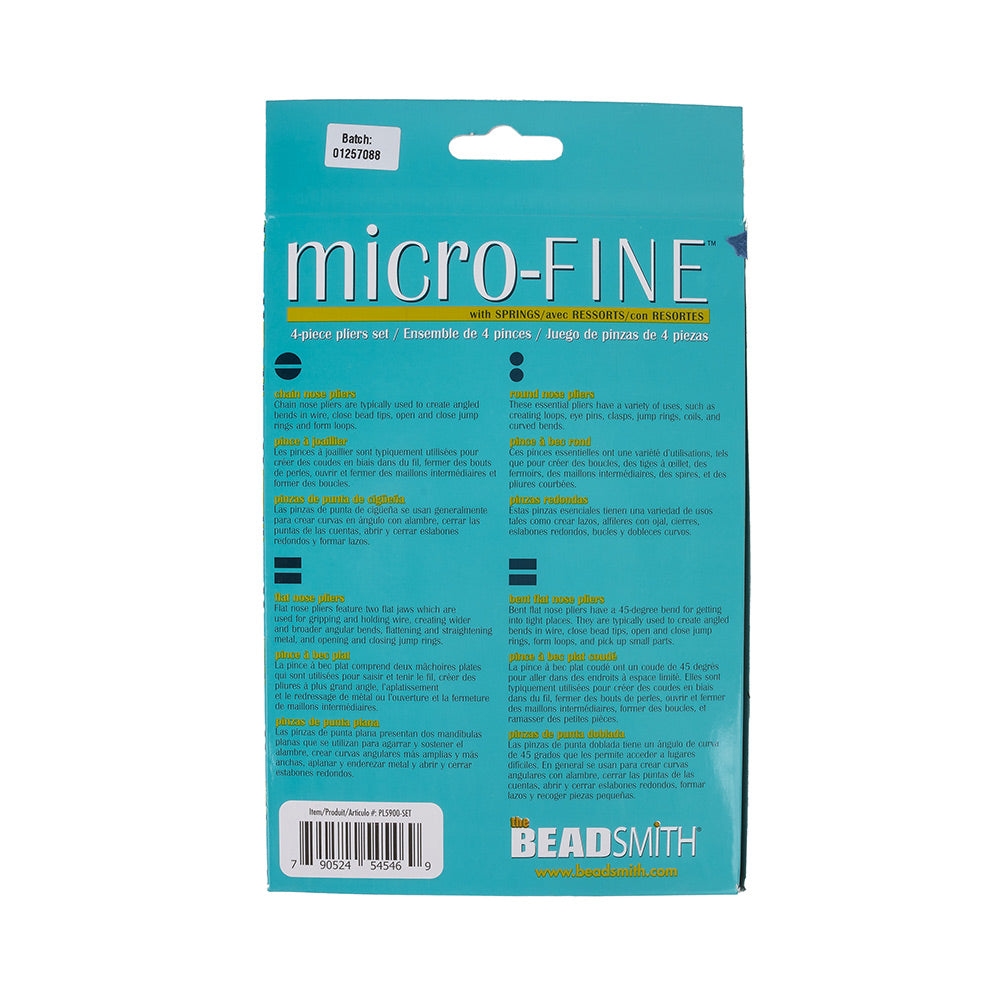 Microfine Pliers 4 Piece Set Full Microfine Pliers 4 Piece Set Full