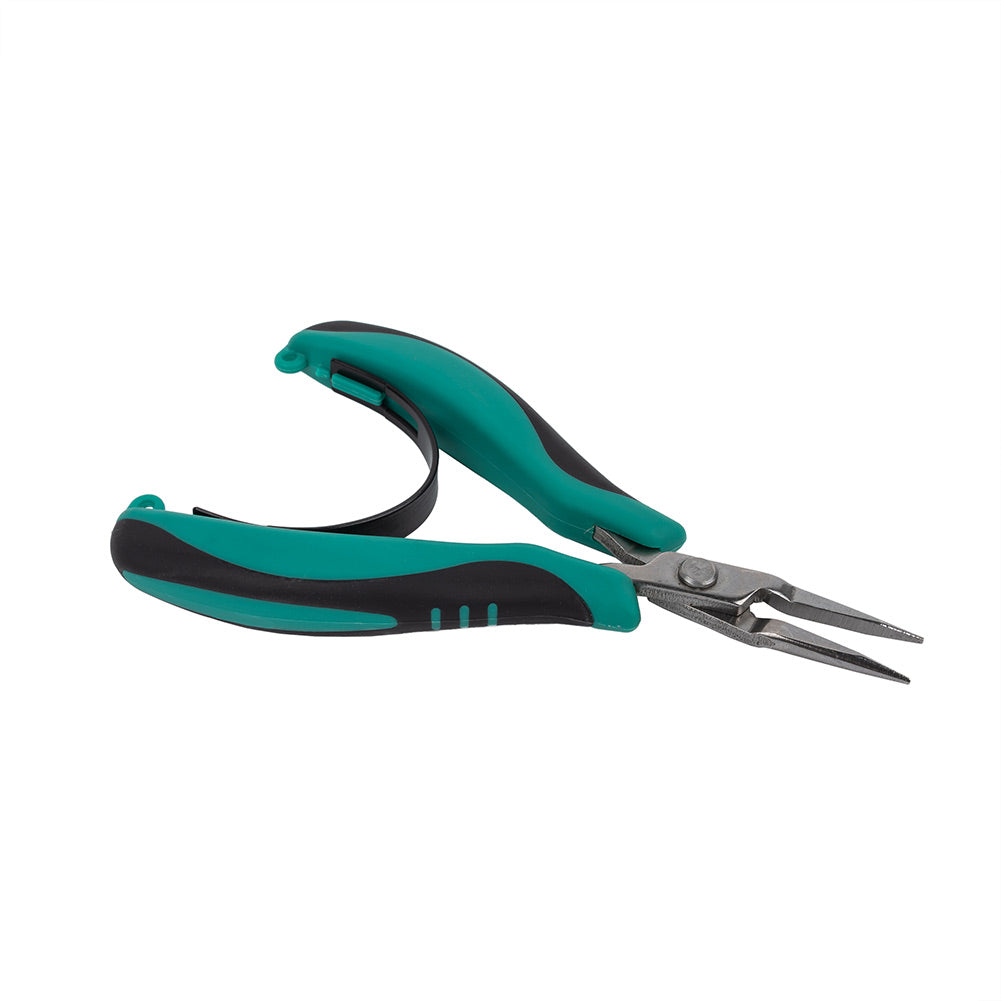 Micro Grip Ergonomic Long Nose Pliers - 5" Detail Micro Grip Ergonomic Long Nose Pliers - 5" Detail