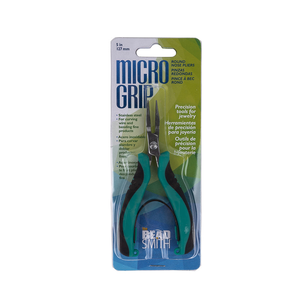 Micro Grip Ergonomic Round Nose Pliers - 5" Micro Grip Ergonomic Round Nose Pliers - 5"
