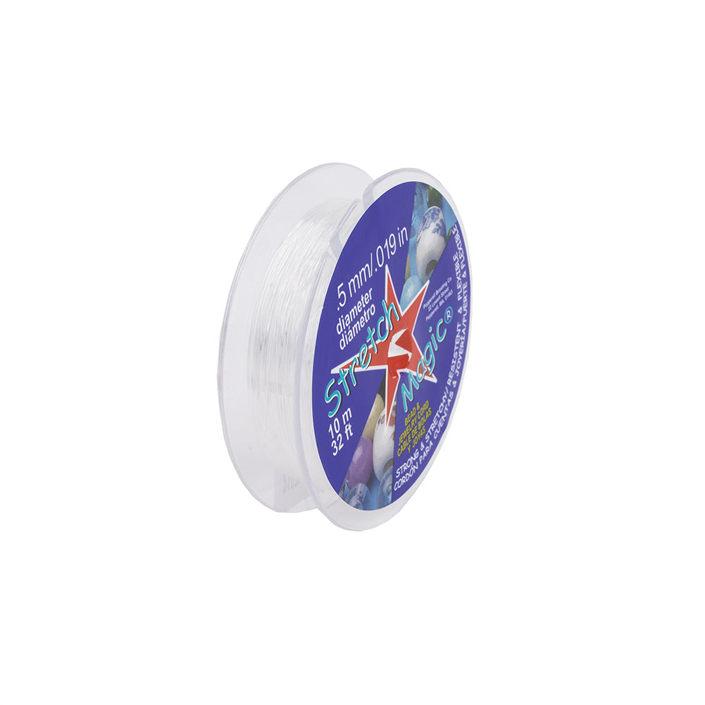 Stretch Magic Clear 0.5mm 10 Meter Spool Folded Stretch Magic Clear 0.5mm 10 Meter Spool Folded