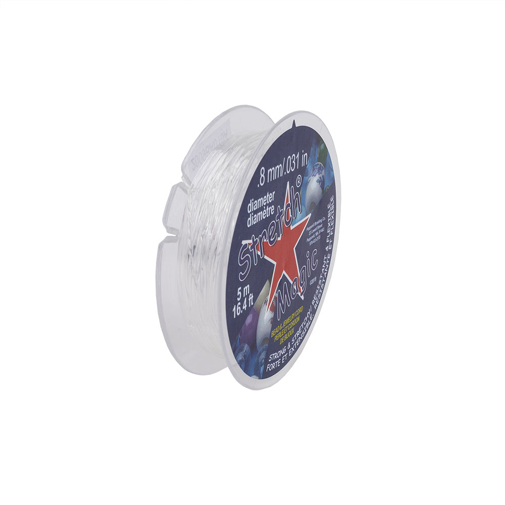Stretch Magic Clear 0.8mm 5 Meter Spool Folded Stretch Magic Clear 0.8mm 5 Meter Spool Folded