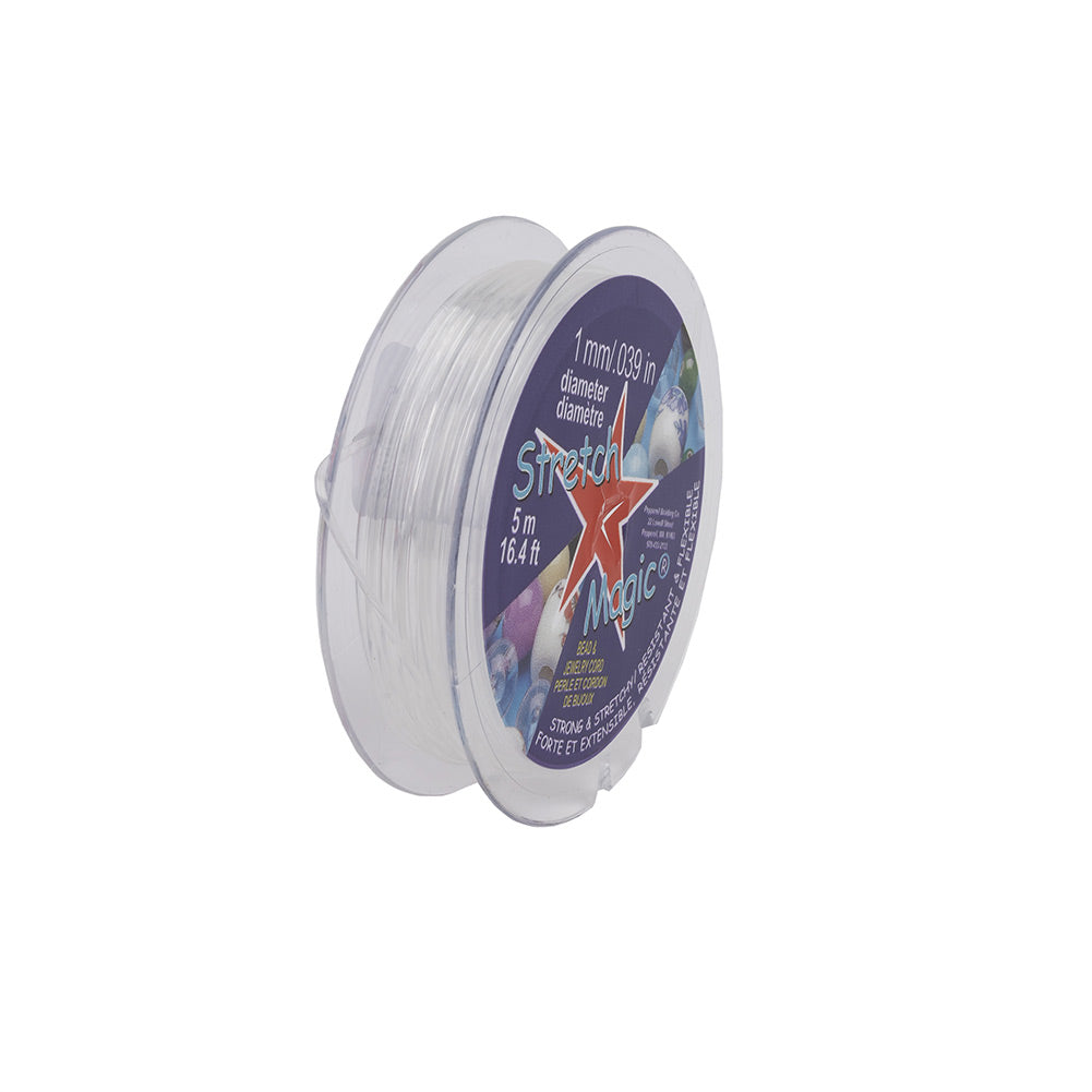 Stretch Magic Clear 1mm 5 Meter Spool Folded Stretch Magic Clear 1mm 5 Meter Spool Folded
