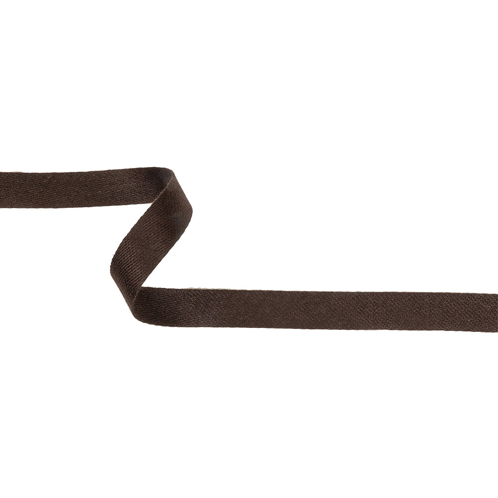 Chocolate Twill Tape - 0.625" Chocolate Twill Tape - 0.625"