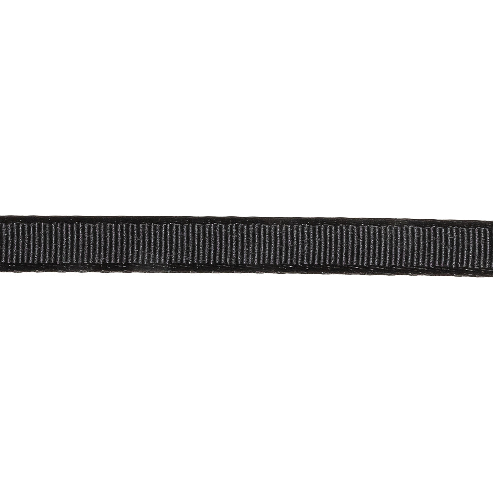Caviar Grosgrain Ribbon - 0.375" Detail Caviar Grosgrain Ribbon - 0.375" Detail