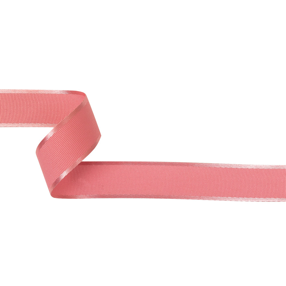 Bubblegum Satin-Edged Grosgrain Ribbon - 1" Bubblegum Satin-Edged Grosgrain Ribbon - 1"