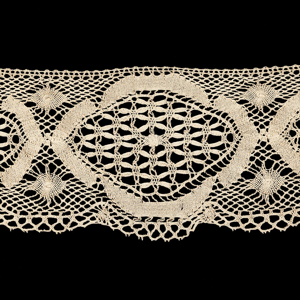 Beige Classic Cluny Lace Trim - 4.625" Beige Classic Cluny Lace Trim - 4.625"