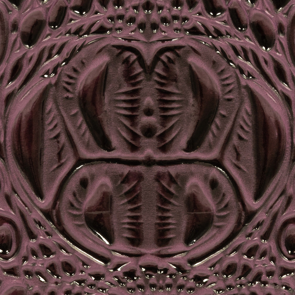 Alligator 3D Embossed Vinyl - Passion Orchid - Congaree Collection Detail Alligator 3D Embossed Vinyl - Passion Orchid - Congaree Collection Detail