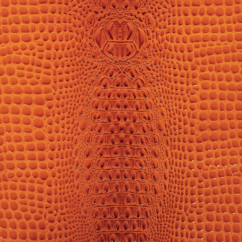 Alligator 3D Embossed Vinyl - Crush Orange - Congaree Collection Alligator 3D Embossed Vinyl - Crush Orange - Congaree Collection