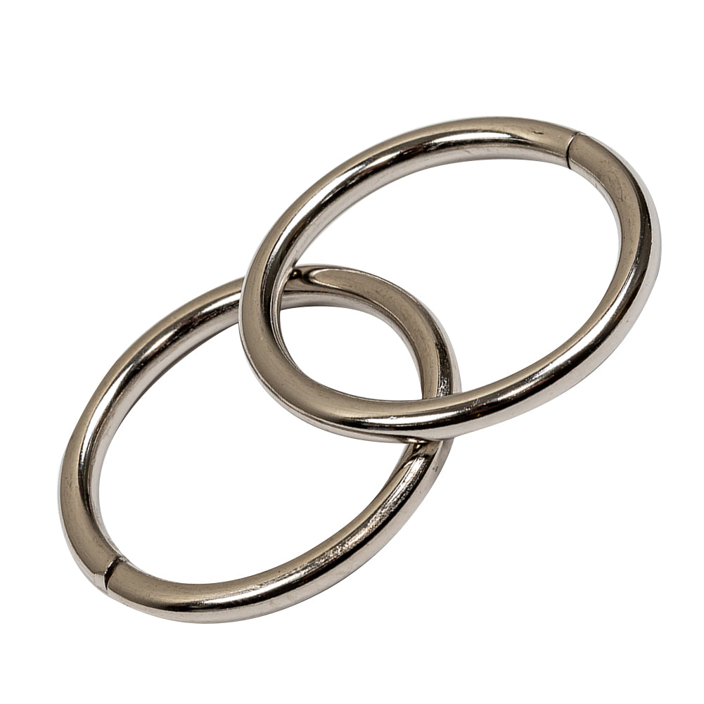 Nickel Split Metal O Ring - 1" Detail Nickel Split Metal O Ring - 1" Detail