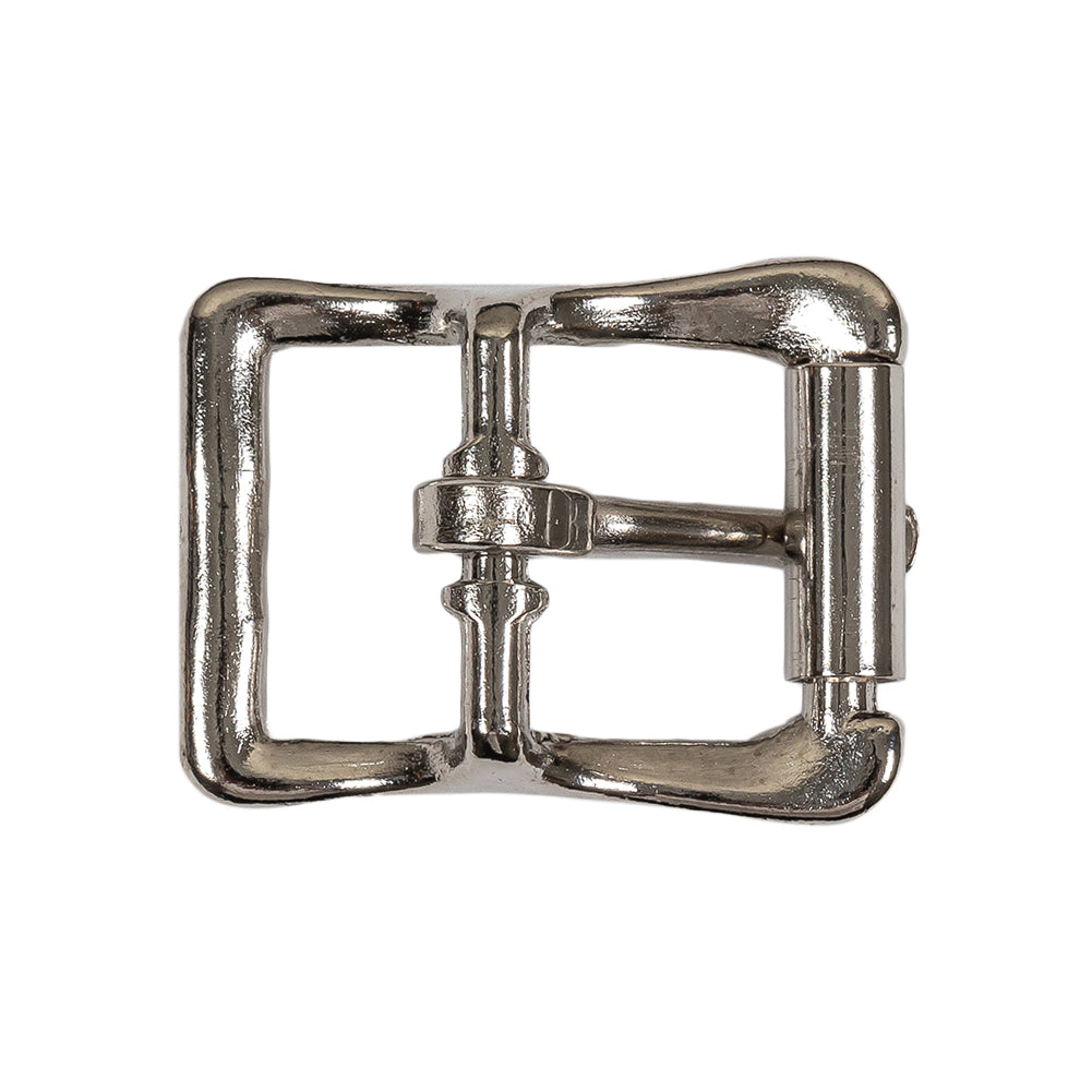 Silver Bent Organic Rectangle Metal Buckle - 1" x 1.25" - Detail - Image 3 of 4 Silver Bent Organic Rectangle Metal Buckle - 1" x 1.25" - Detail - Image 3 of 4