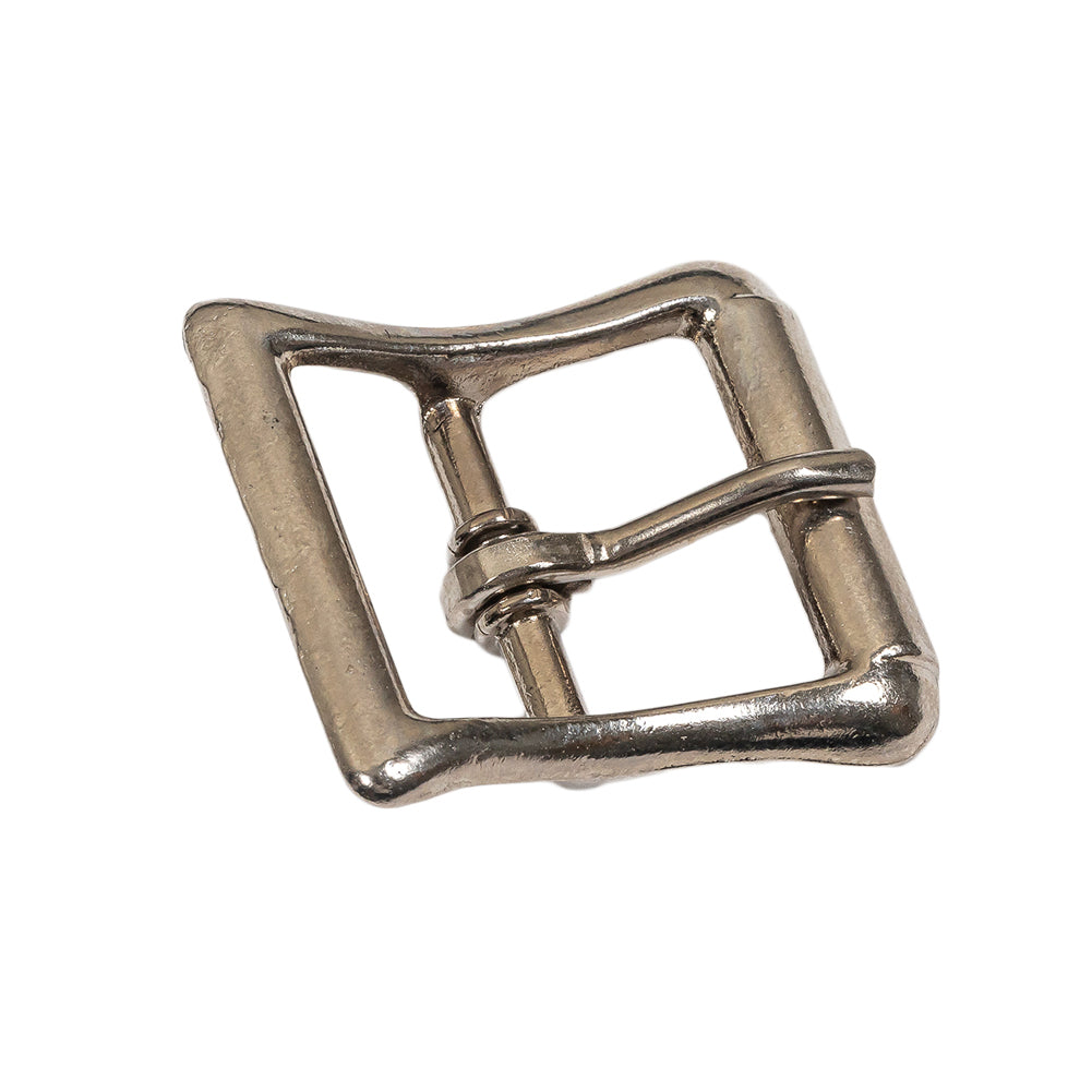 Silver Bent Rectangle Metal Buckle - 1.375" x 1.5" Folded Silver Bent Rectangle Metal Buckle - 1.375" x 1.5" Folded