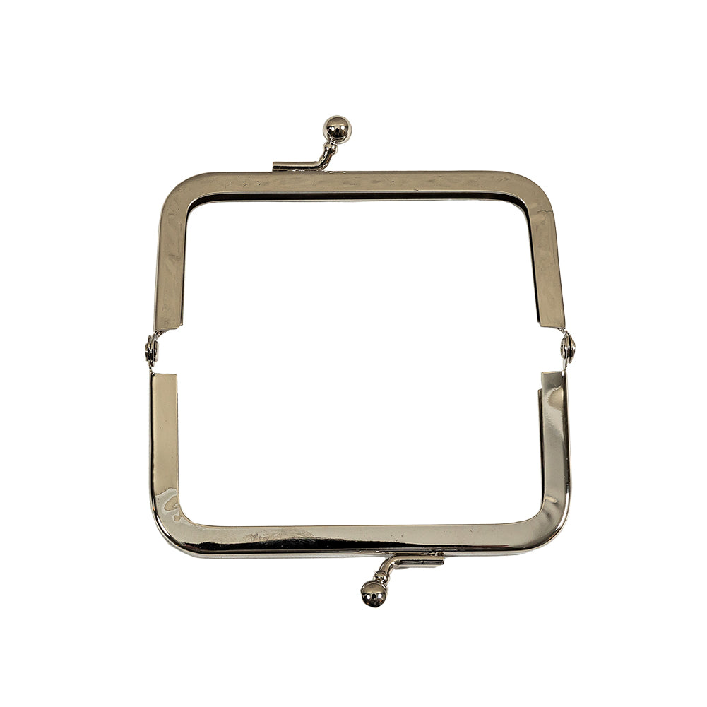 Silver Rectangular Coin Purse Frame - 2.25" X 3.375" Detail Silver Rectangular Coin Purse Frame - 2.25" X 3.375" Detail